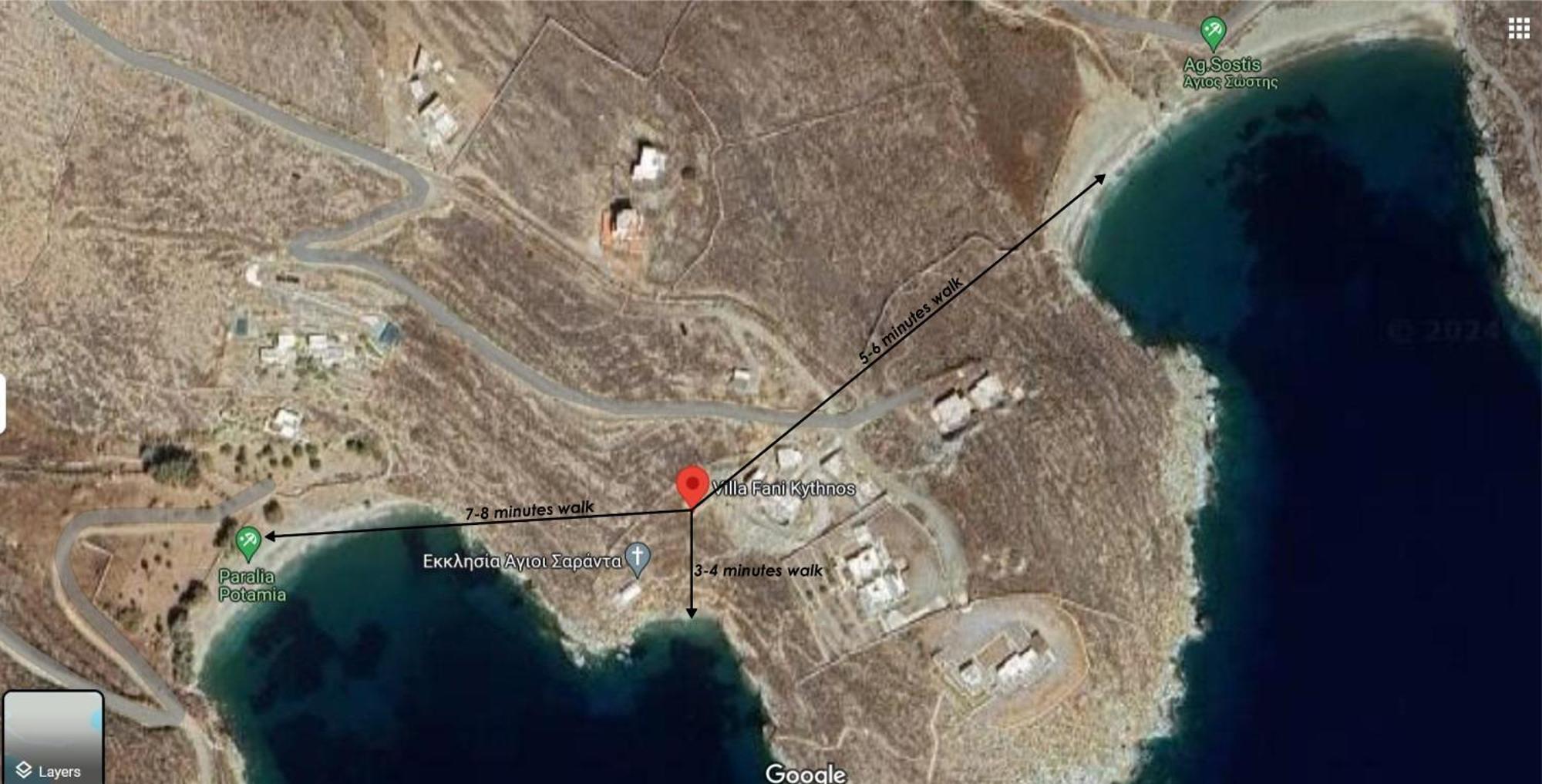 Villa Fani Kythnos Bagian luar foto